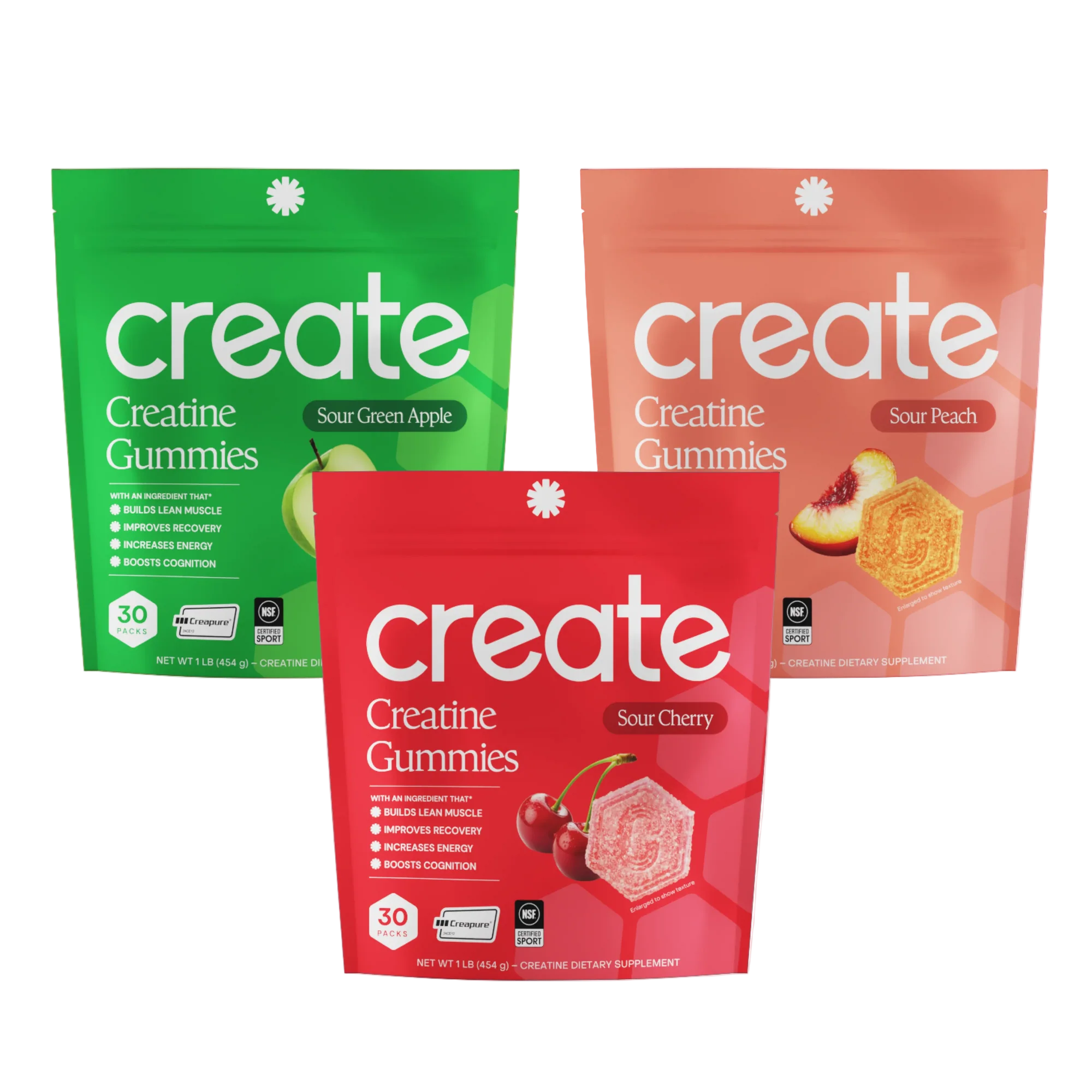 Extreme Sour Trio Creatine Gummy Variety Bundles