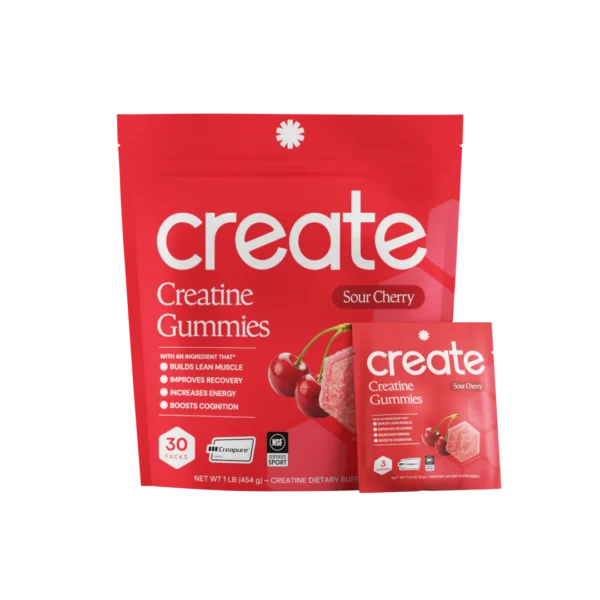 Sour Cherry Creatine Monohydrate Gummies