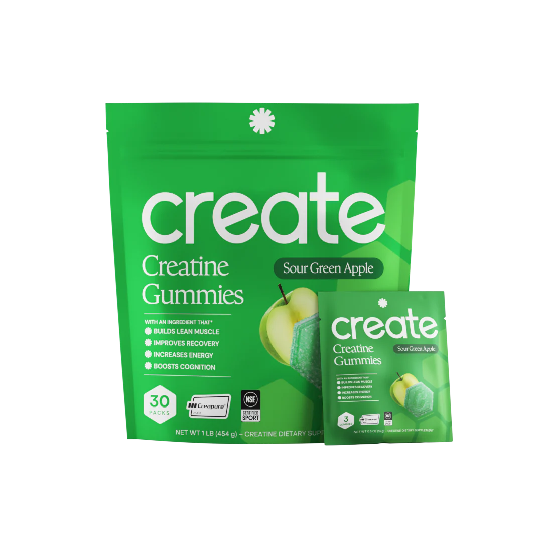 Sour Green Apple Creatine Monohydrate Gummies