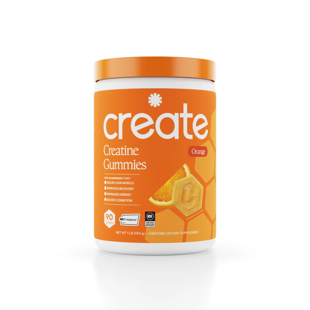 Orange Creatine Monohydrate Gummies Tub
